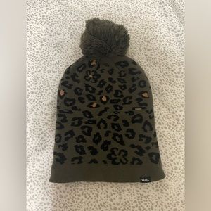 Vans leopard print beanie